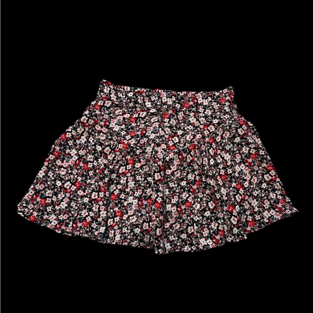 Zara Black Floral Skater Skirt - Picture 4 of 5